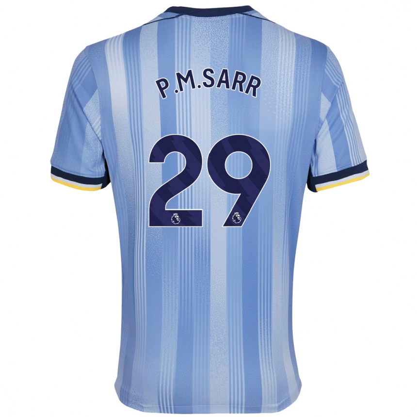 Niño Fútbol Camiseta Pape Matar Sarr #29 Azul Claro 2ª Equipación 2024/25 Argentina