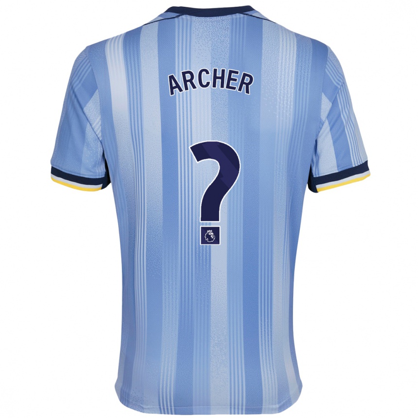 Niño Fútbol Camiseta Samual Archer #0 Azul Claro 2ª Equipación 2024/25 Argentina