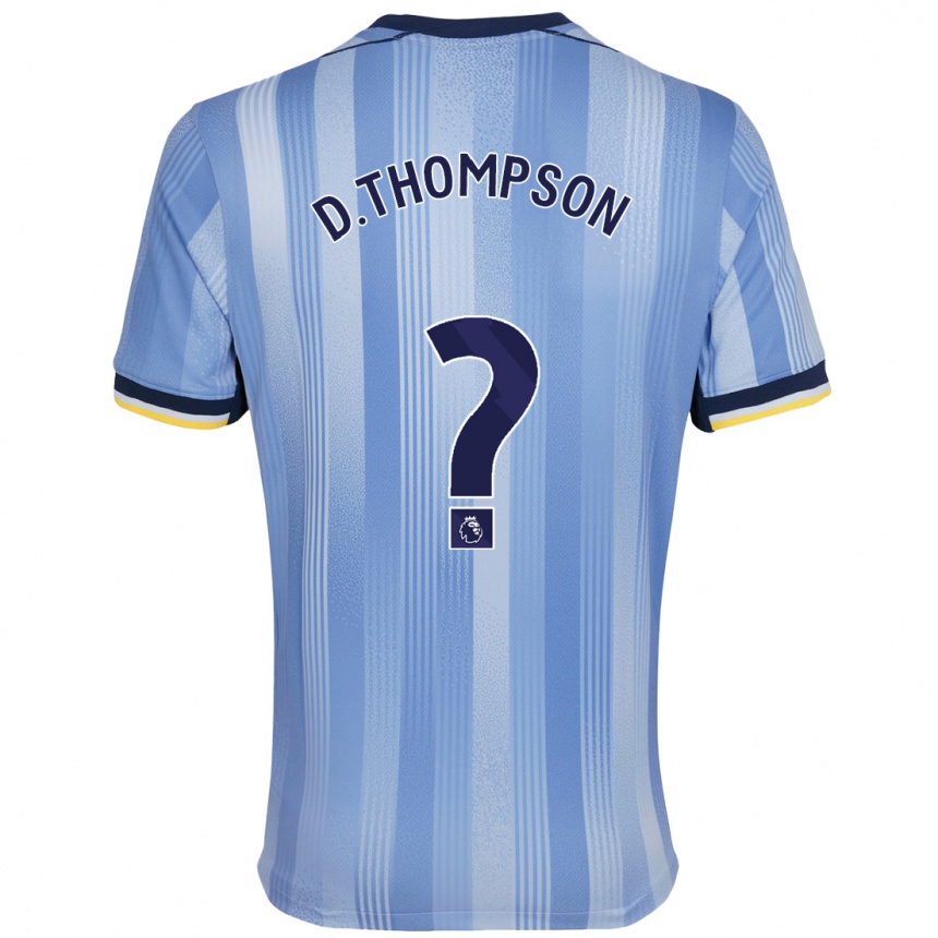 Niño Fútbol Camiseta Dylan Thompson #0 Azul Claro 2ª Equipación 2024/25 Argentina