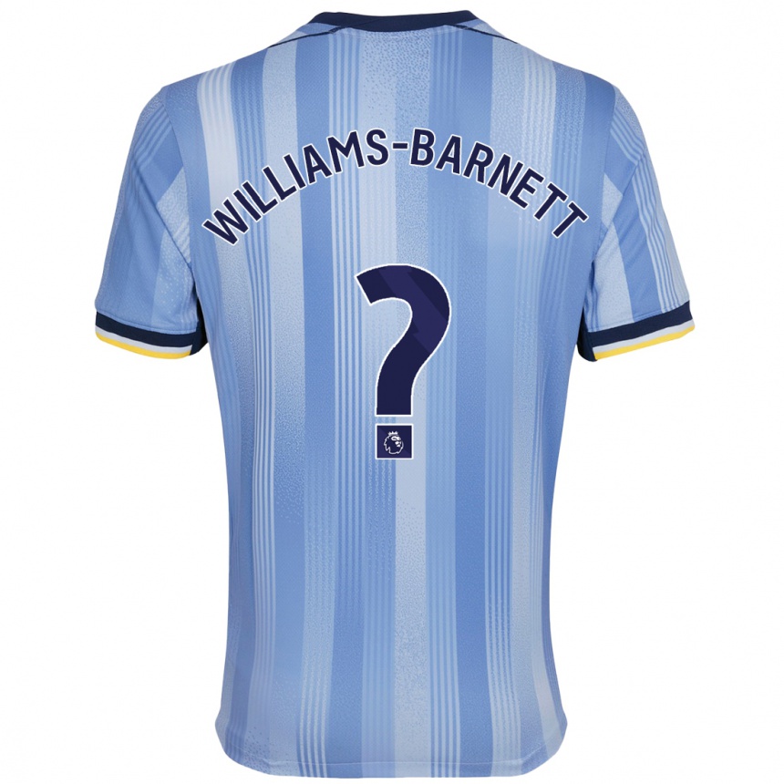 Niño Fútbol Camiseta Lucá Williams-Barnett #0 Azul Claro 2ª Equipación 2024/25 Argentina