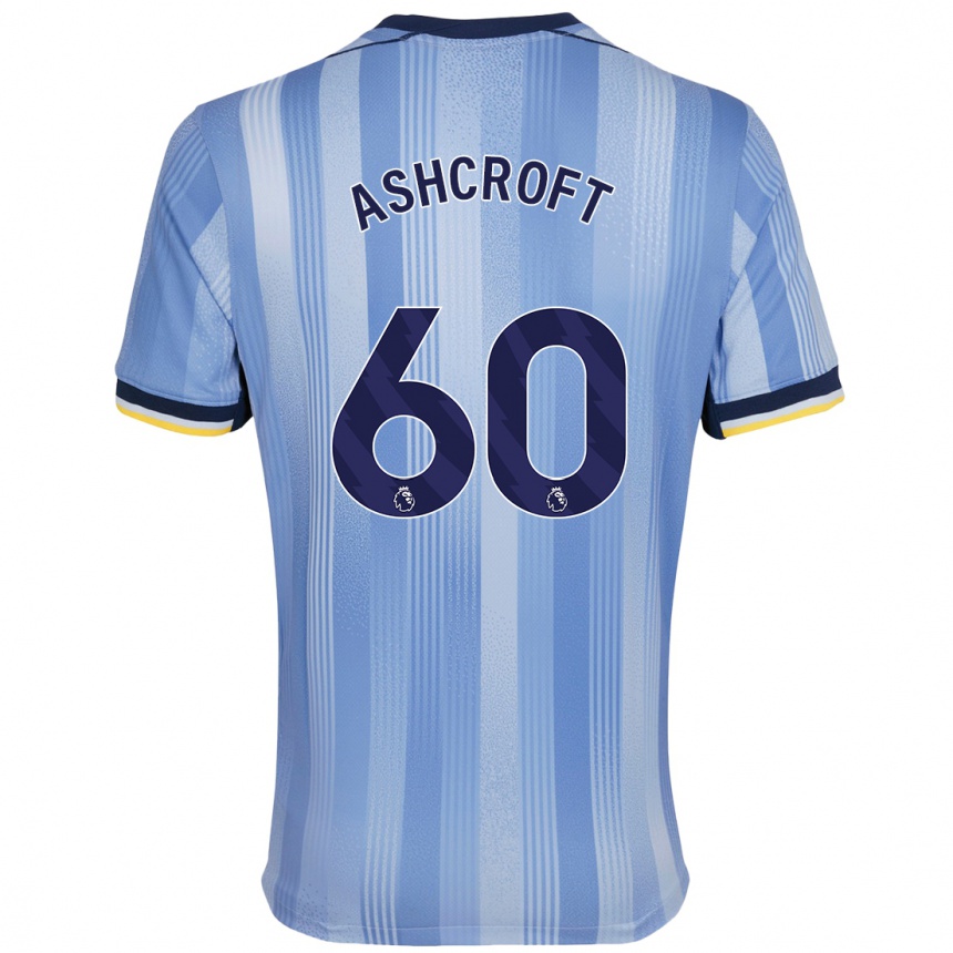 Niño Fútbol Camiseta Tyrell Ashcroft #60 Azul Claro 2ª Equipación 2024/25 Argentina