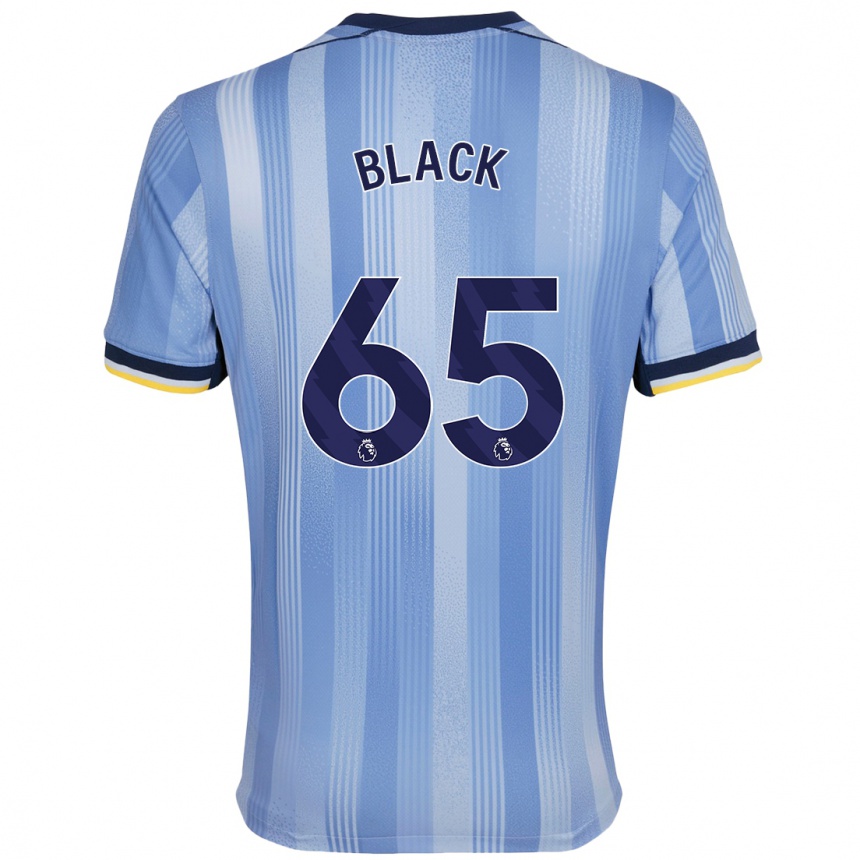 Niño Fútbol Camiseta Leo Black #65 Azul Claro 2ª Equipación 2024/25 Argentina