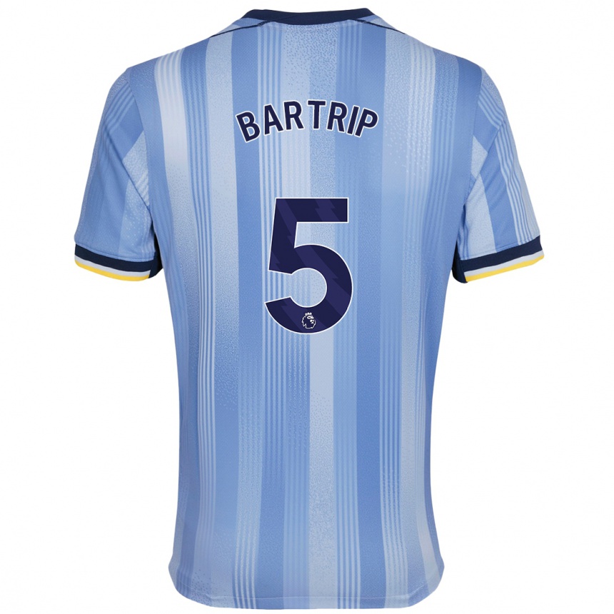 Niño Fútbol Camiseta Molly Bartrip #5 Azul Claro 2ª Equipación 2024/25 Argentina