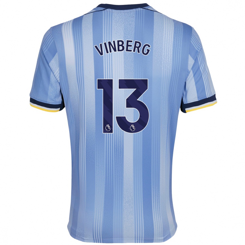 Niño Fútbol Camiseta Matilda Vinberg #13 Azul Claro 2ª Equipación 2024/25 Argentina