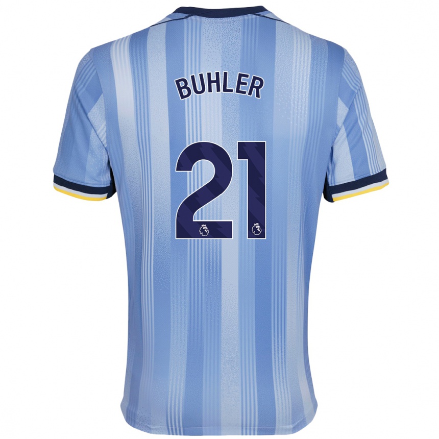 Niño Fútbol Camiseta Luana Bühler #21 Azul Claro 2ª Equipación 2024/25 Argentina