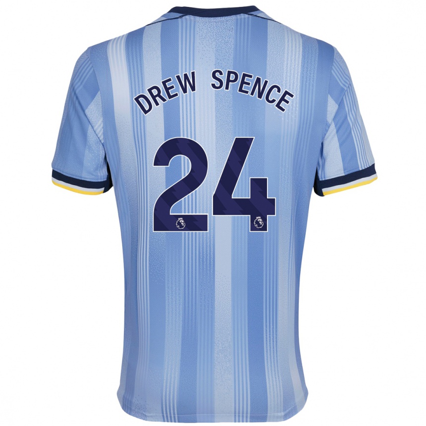 Niño Fútbol Camiseta Drew Spence #24 Azul Claro 2ª Equipación 2024/25 Argentina