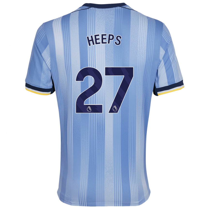 Niño Fútbol Camiseta Eleanor Heeps #27 Azul Claro 2ª Equipación 2024/25 Argentina