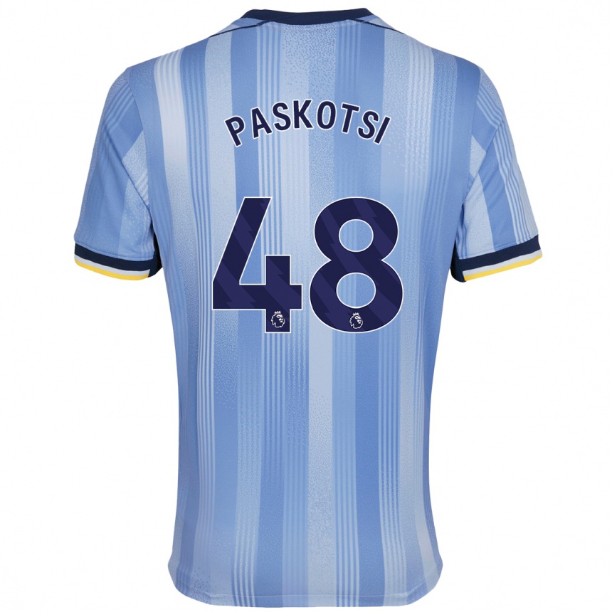 Niño Fútbol Camiseta Maksim Paskotsi #48 Azul Claro 2ª Equipación 2024/25 Argentina