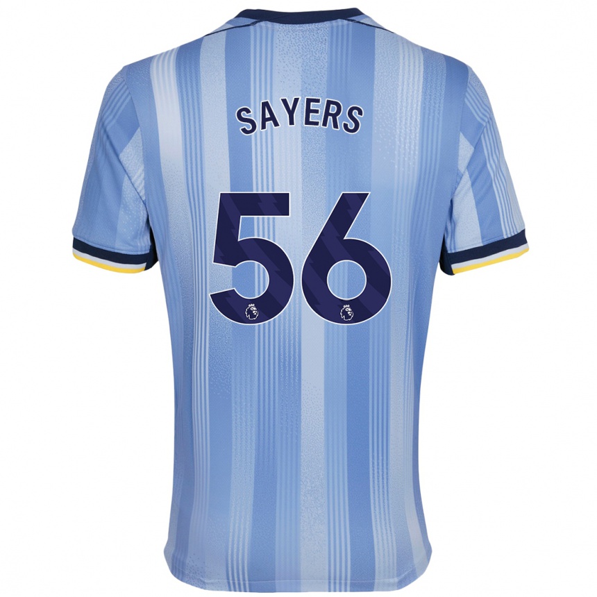 Niño Fútbol Camiseta Charlie Sayers #56 Azul Claro 2ª Equipación 2024/25 Argentina