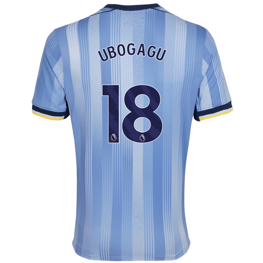 Niño Fútbol Camiseta Chioma Ubogagu #18 Azul Claro 2ª Equipación 2024/25 Argentina