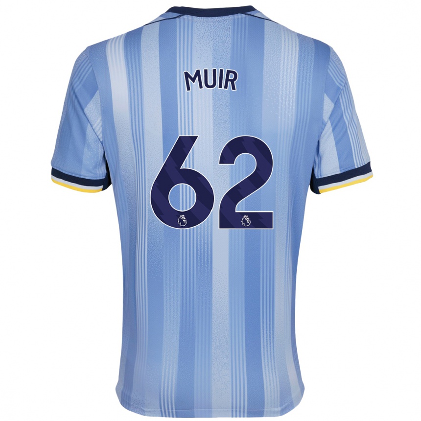 Niño Fútbol Camiseta Marqes Muir #62 Azul Claro 2ª Equipación 2024/25 Argentina