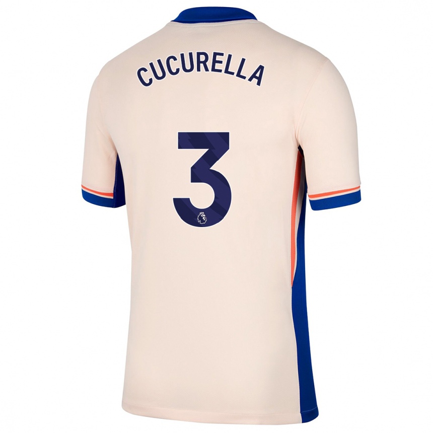 Niño Fútbol Camiseta Marc Cucurella #3 Beige Claro 2ª Equipación 2024/25 Argentina