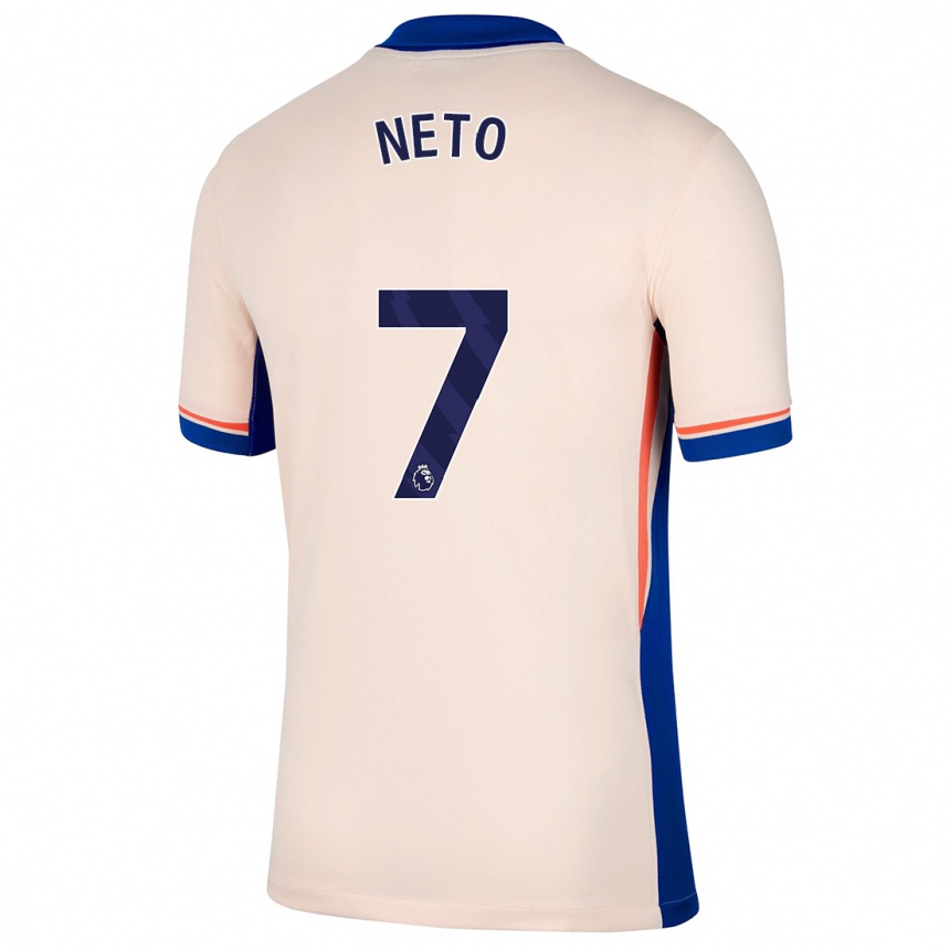 Niño Fútbol Camiseta Pedro Neto #7 Beige Claro 2ª Equipación 2024/25 Argentina