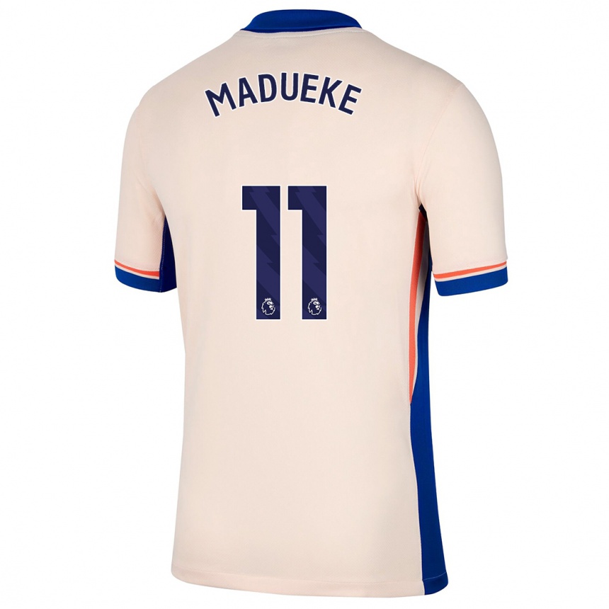 Niño Fútbol Camiseta Noni Madueke #11 Beige Claro 2ª Equipación 2024/25 Argentina