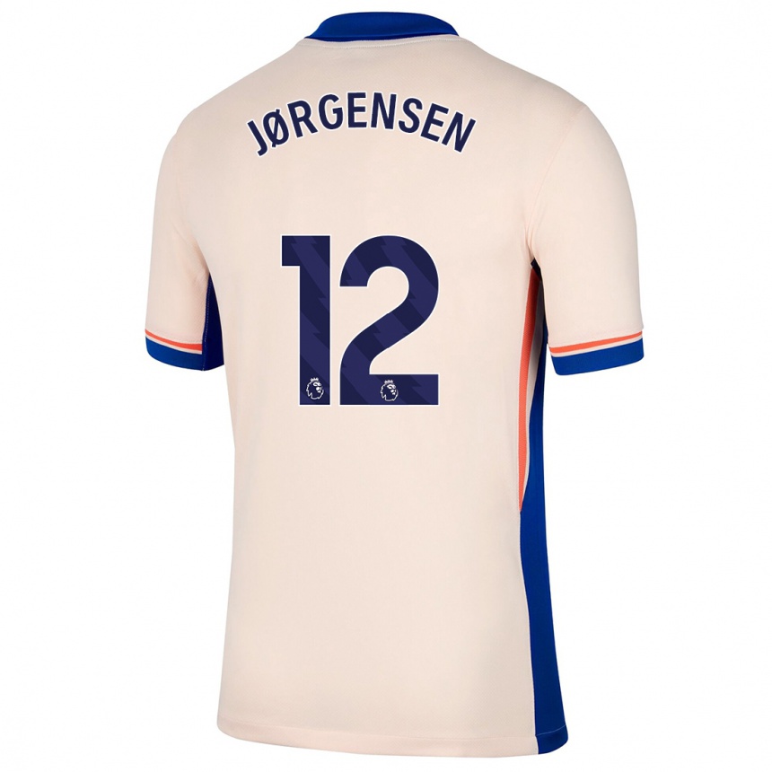 Niño Fútbol Camiseta Filip Jørgensen #12 Beige Claro 2ª Equipación 2024/25 Argentina