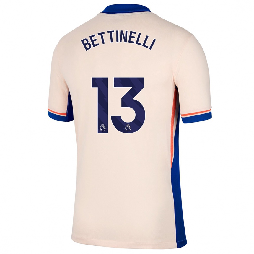 Niño Fútbol Camiseta Marcus Bettinelli #13 Beige Claro 2ª Equipación 2024/25 Argentina