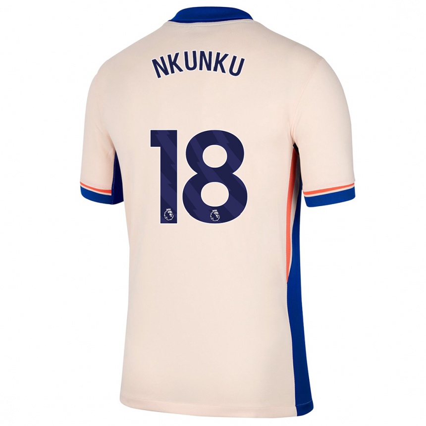 Niño Fútbol Camiseta Christopher Nkunku #18 Beige Claro 2ª Equipación 2024/25 Argentina