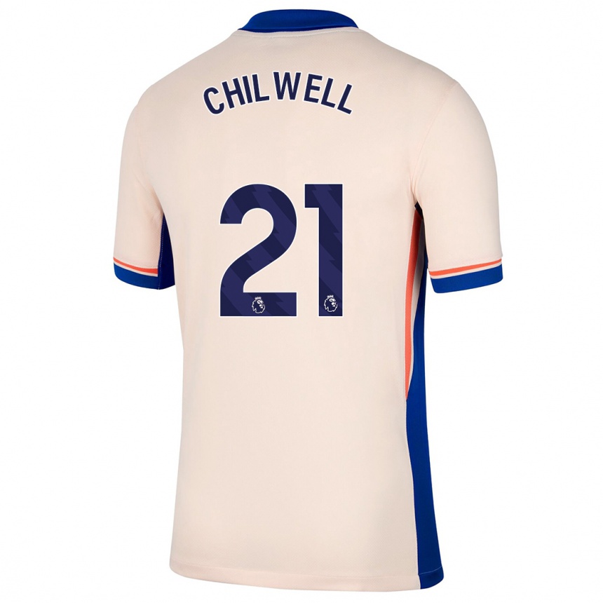 Niño Fútbol Camiseta Ben Chilwell #21 Beige Claro 2ª Equipación 2024/25 Argentina