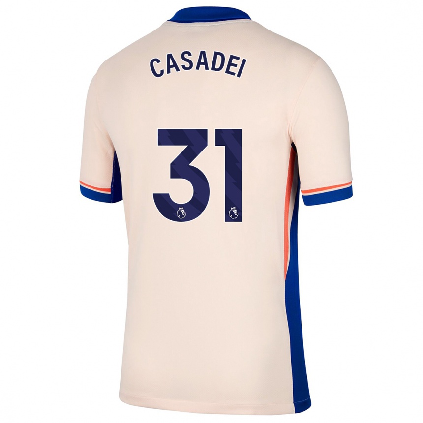 Niño Fútbol Camiseta Cesare Casadei #31 Beige Claro 2ª Equipación 2024/25 Argentina