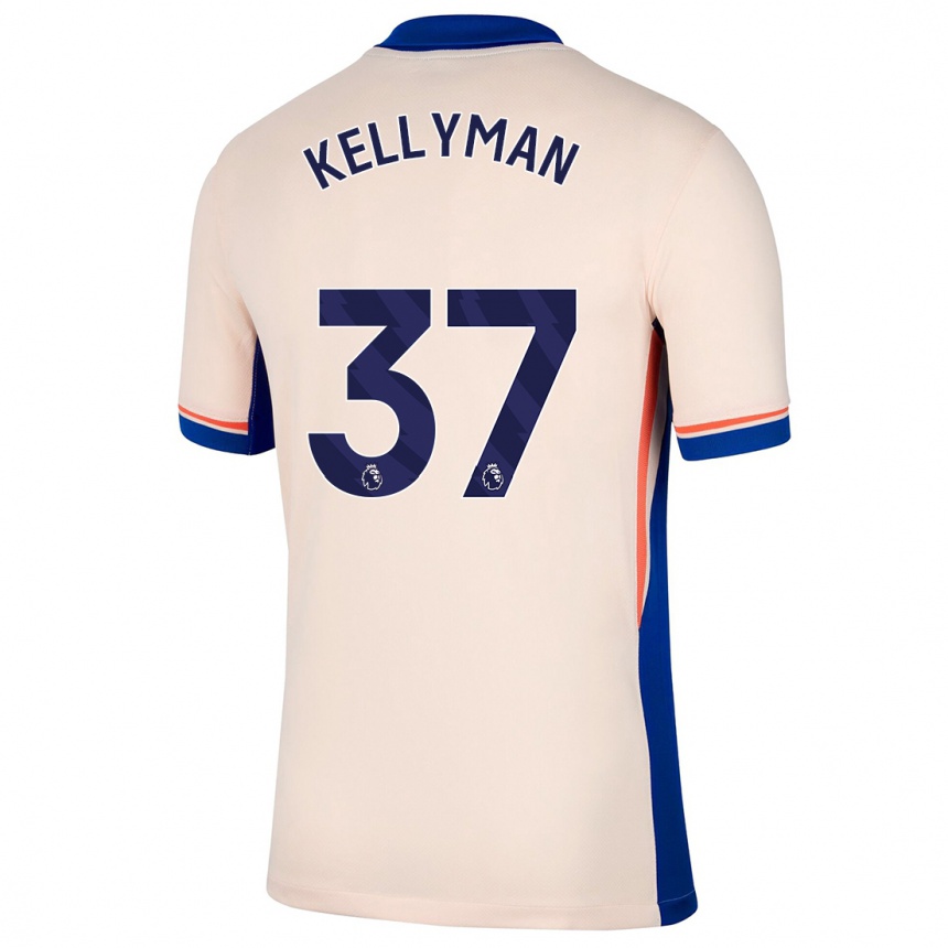 Niño Fútbol Camiseta Omari Kellyman #37 Beige Claro 2ª Equipación 2024/25 Argentina