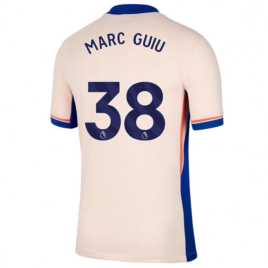 Niño Fútbol Camiseta Marc Guiu #38 Beige Claro 2ª Equipación 2024/25 Argentina