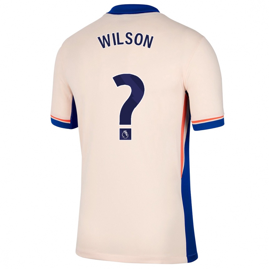 Niño Fútbol Camiseta Kaiden Wilson #0 Beige Claro 2ª Equipación 2024/25 Argentina