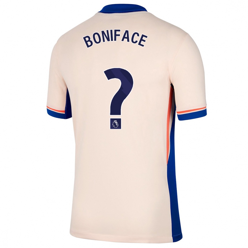 Niño Fútbol Camiseta Somto Boniface #0 Beige Claro 2ª Equipación 2024/25 Argentina