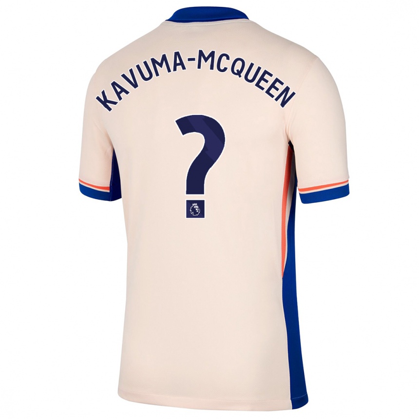 Niño Fútbol Camiseta Ryan Kavuma-Mcqueen #0 Beige Claro 2ª Equipación 2024/25 Argentina