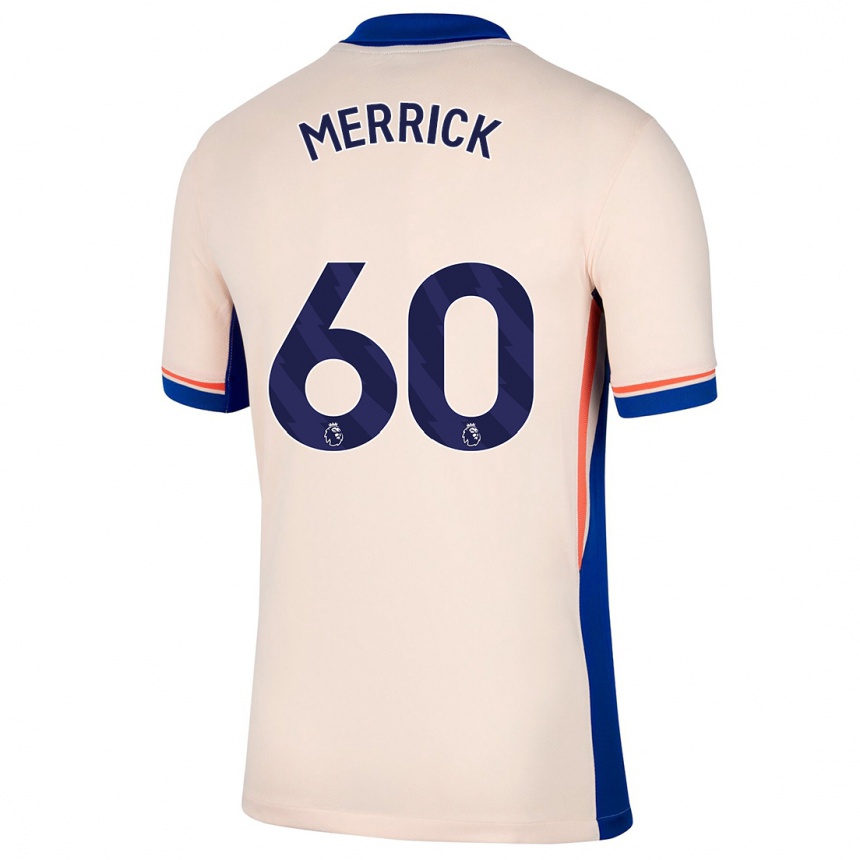 Niño Fútbol Camiseta Max Merrick #60 Beige Claro 2ª Equipación 2024/25 Argentina