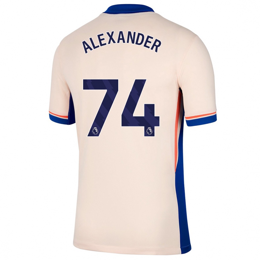 Niño Fútbol Camiseta Reiss Alexander Russell-Denny #74 Beige Claro 2ª Equipación 2024/25 Argentina