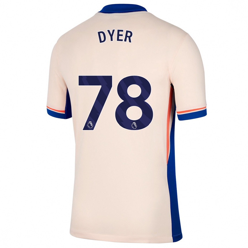 Niño Fútbol Camiseta Kiano Dyer #78 Beige Claro 2ª Equipación 2024/25 Argentina