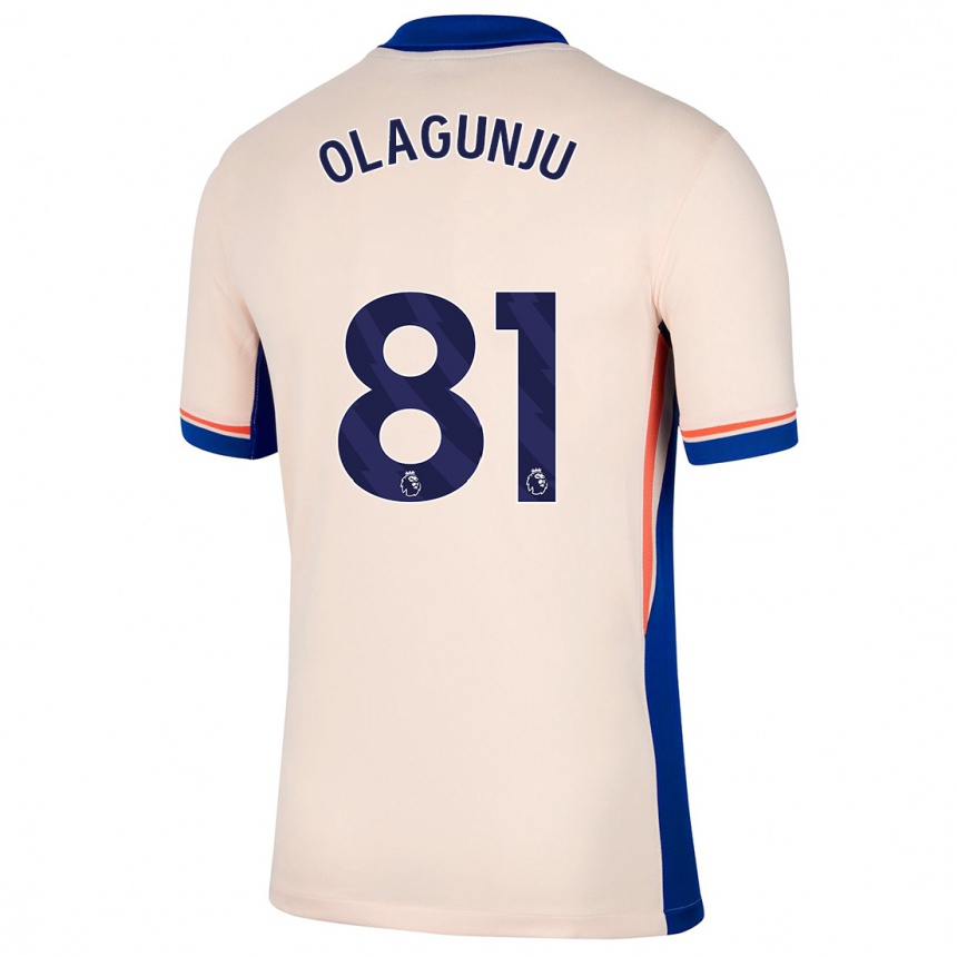 Niño Fútbol Camiseta Saheed Olagunju #81 Beige Claro 2ª Equipación 2024/25 Argentina