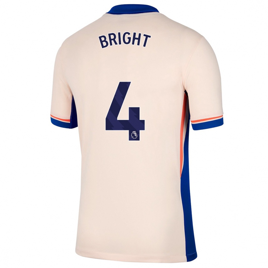 Niño Fútbol Camiseta Millie Bright #4 Beige Claro 2ª Equipación 2024/25 Argentina