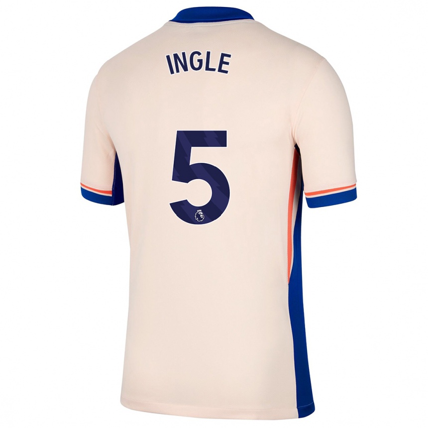 Niño Fútbol Camiseta Sophie Ingle #5 Beige Claro 2ª Equipación 2024/25 Argentina