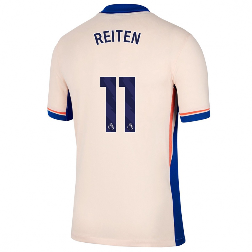 Niño Fútbol Camiseta Guro Reiten #11 Beige Claro 2ª Equipación 2024/25 Argentina