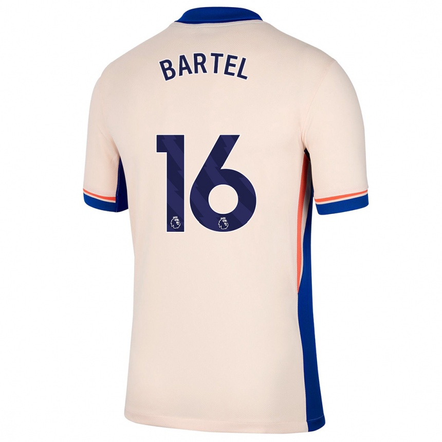 Niño Fútbol Camiseta Júlia Bartel #16 Beige Claro 2ª Equipación 2024/25 Argentina