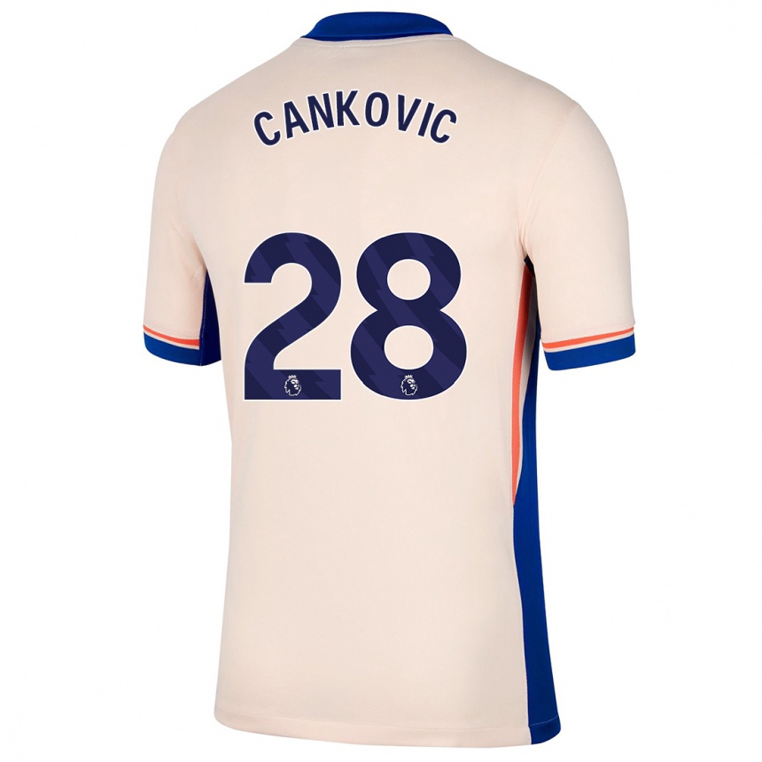 Niño Fútbol Camiseta Jelena Čanković #28 Beige Claro 2ª Equipación 2024/25 Argentina