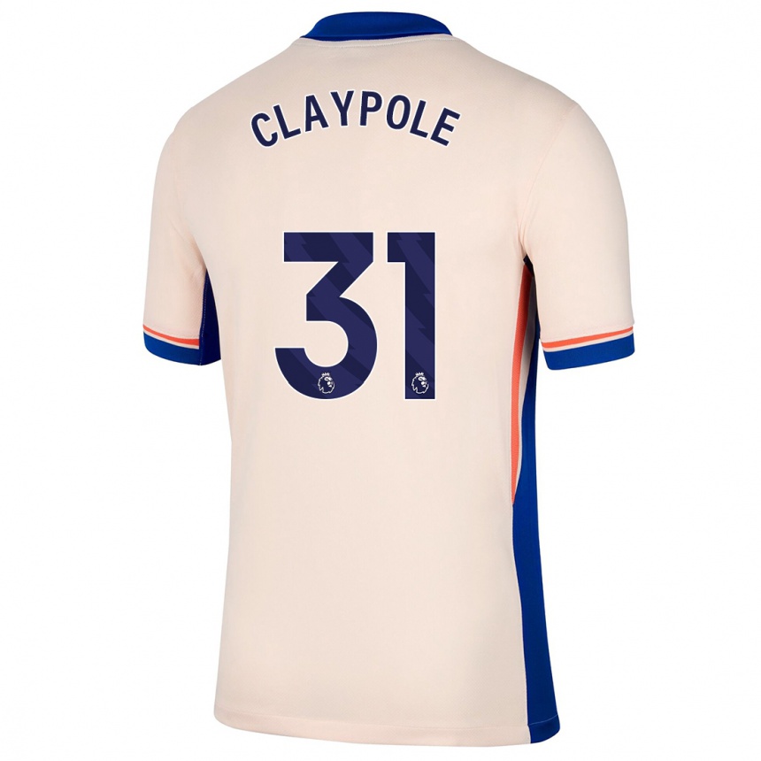 Niño Fútbol Camiseta Aimee Claypole #31 Beige Claro 2ª Equipación 2024/25 Argentina