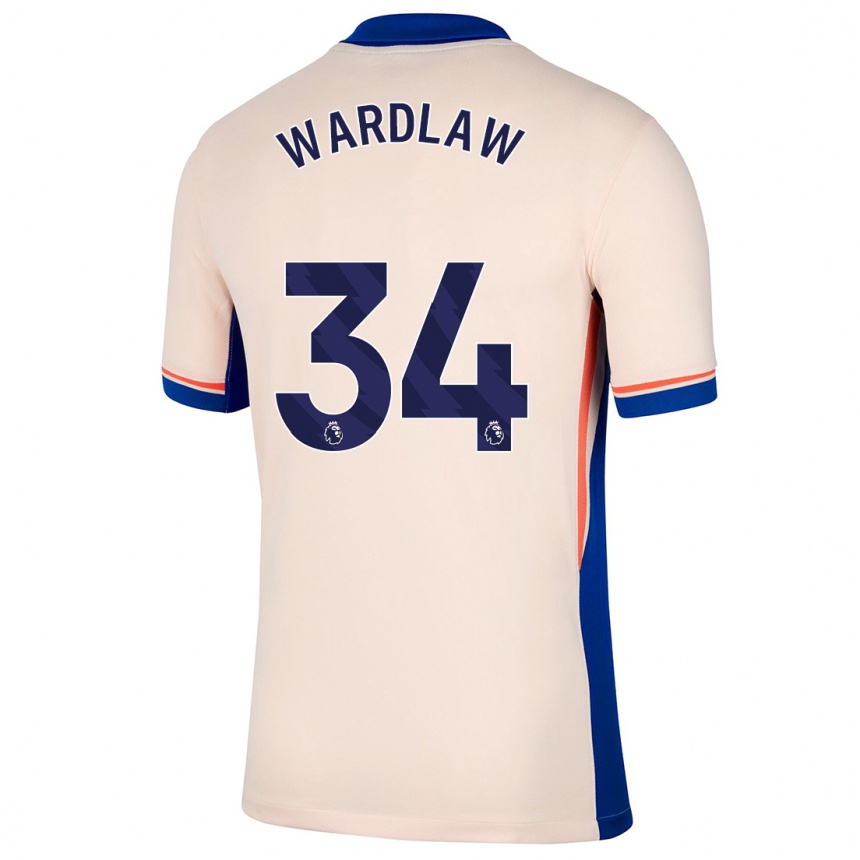 Niño Fútbol Camiseta Charlotte Wardlaw #34 Beige Claro 2ª Equipación 2024/25 Argentina