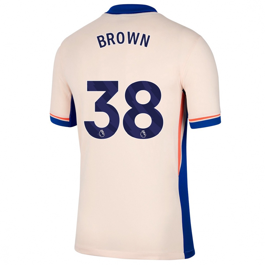 Niño Fútbol Camiseta Cerys Brown #38 Beige Claro 2ª Equipación 2024/25 Argentina