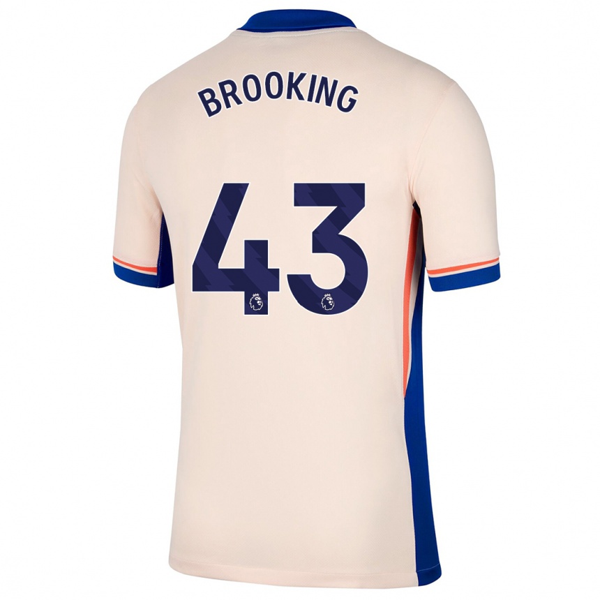 Niño Fútbol Camiseta Josh Brooking #43 Beige Claro 2ª Equipación 2024/25 Argentina