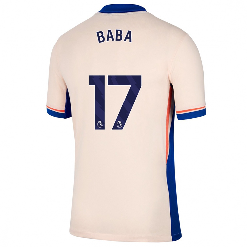 Niño Fútbol Camiseta Abdul-Rahman Baba #17 Beige Claro 2ª Equipación 2024/25 Argentina