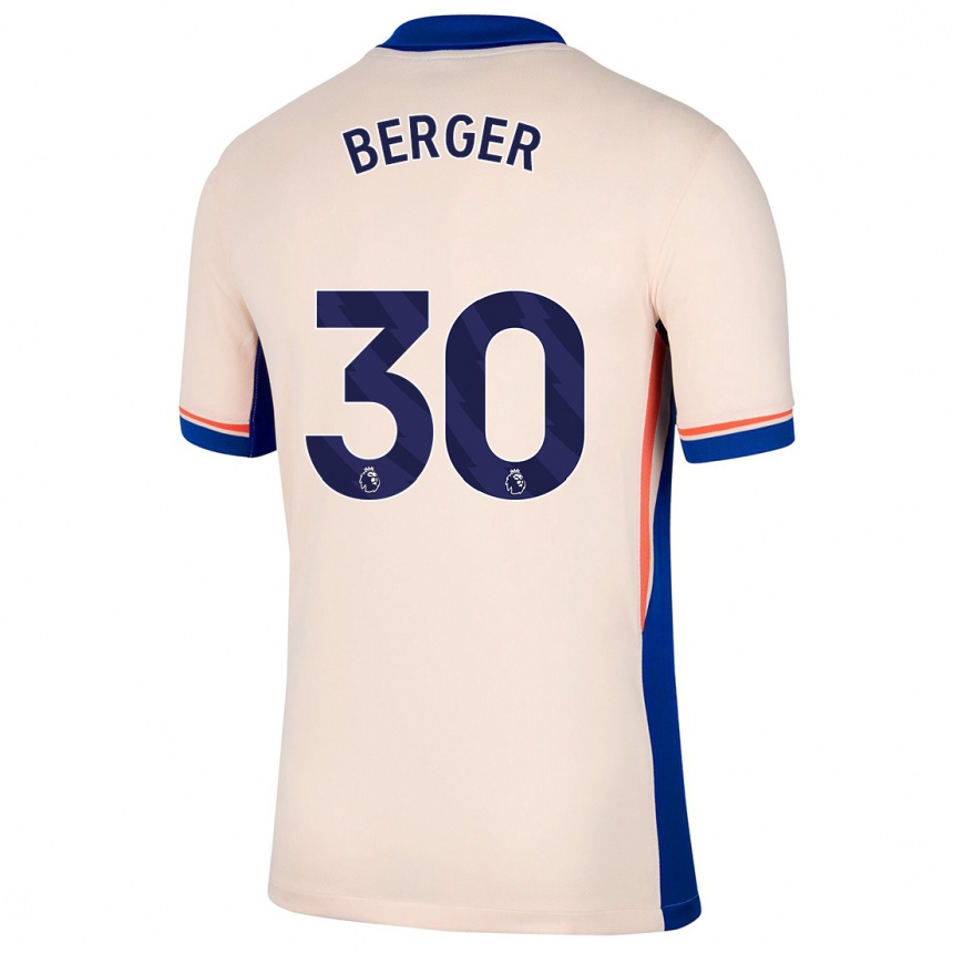 Niño Fútbol Camiseta Ann-Katrin Berger #30 Beige Claro 2ª Equipación 2024/25 Argentina