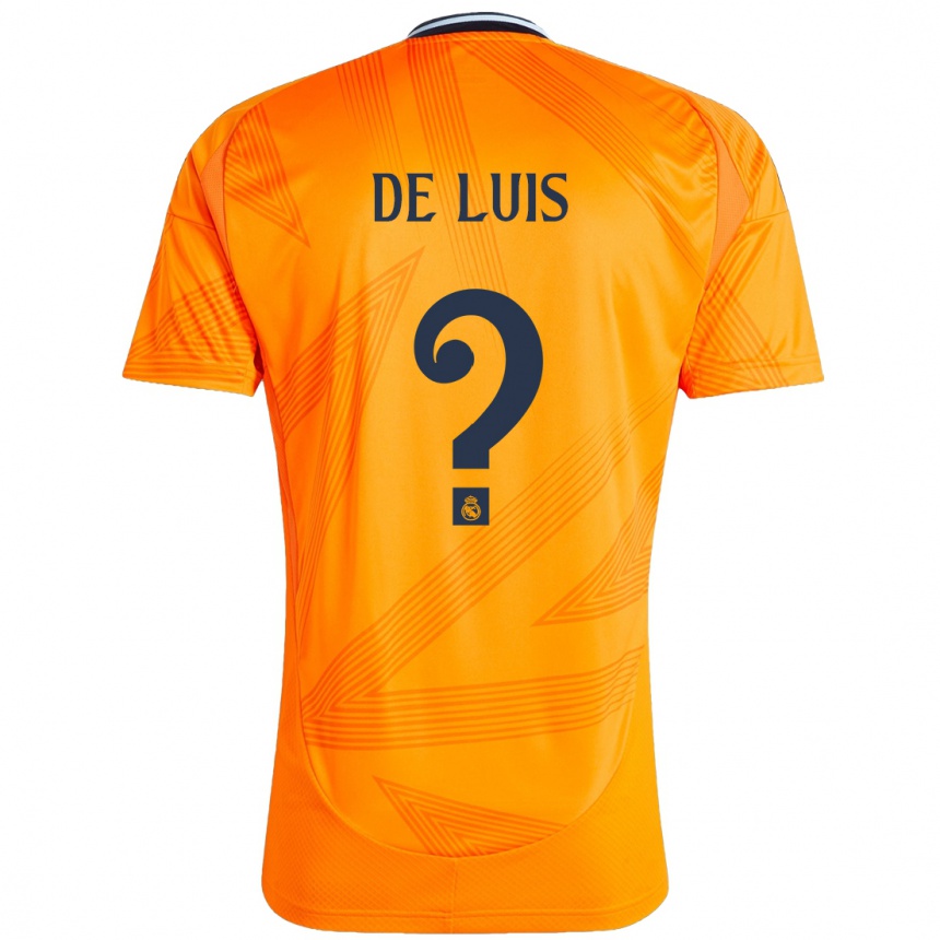 Niño Fútbol Camiseta Mario De Luis #0 Naranja 2ª Equipación 2024/25 Argentina