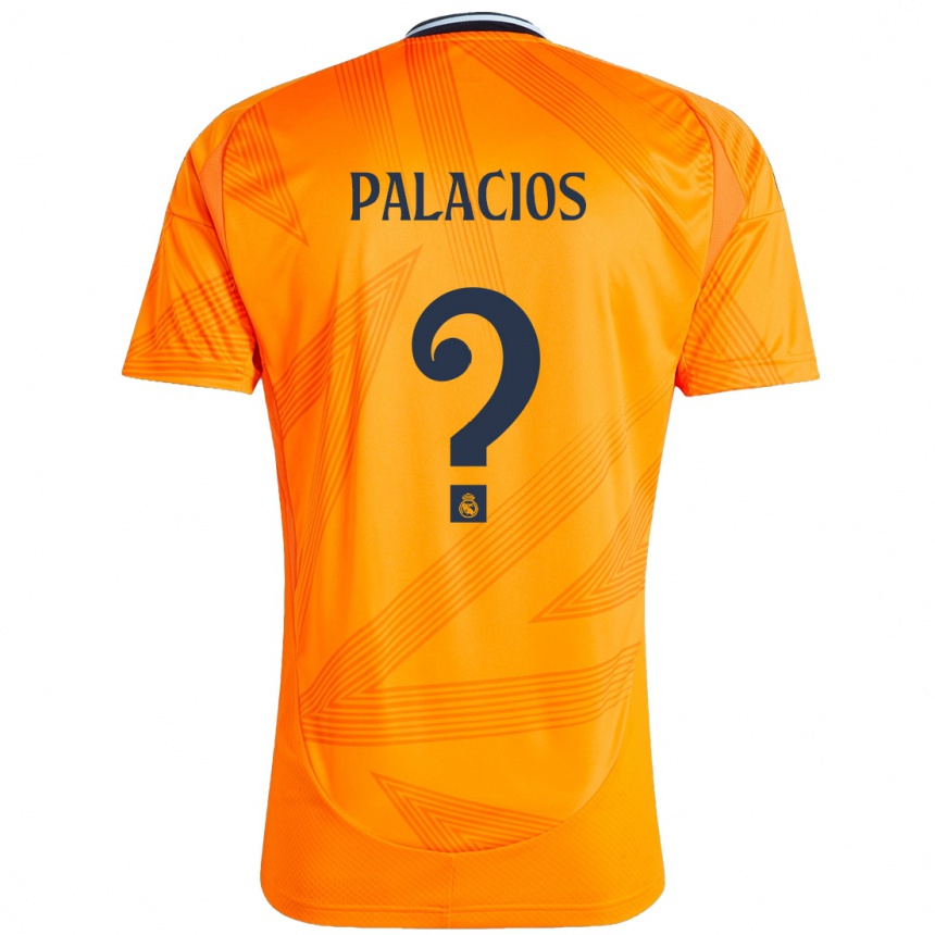 Niño Fútbol Camiseta Cesar Palacios #0 Naranja 2ª Equipación 2024/25 Argentina