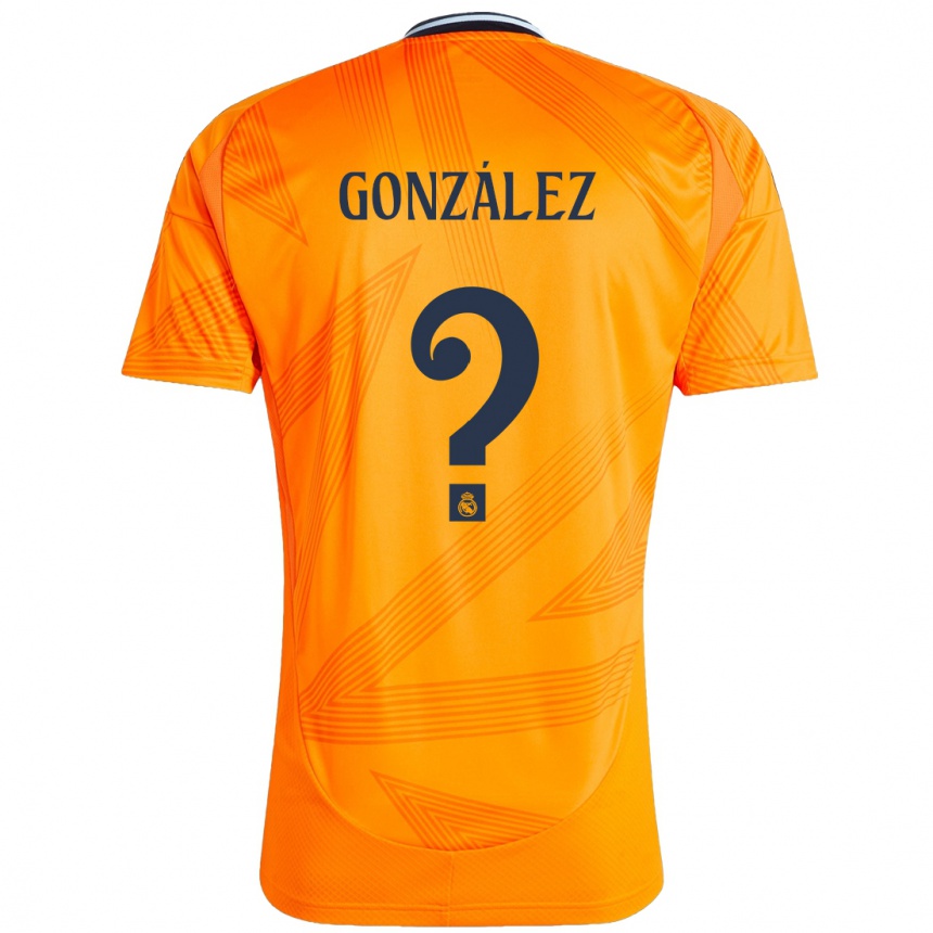 Niño Fútbol Camiseta Álvaro González #0 Naranja 2ª Equipación 2024/25 Argentina