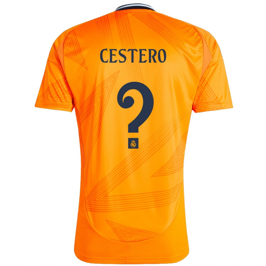 Niño Fútbol Camiseta Jorge Cestero #0 Naranja 2ª Equipación 2024/25 Argentina