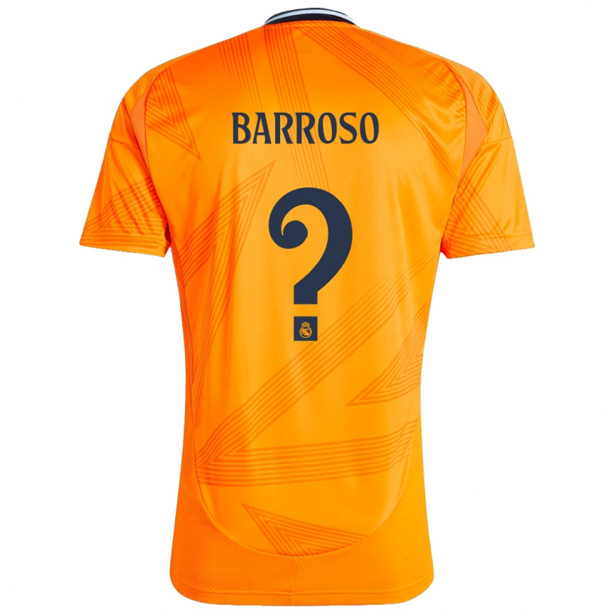 Niño Fútbol Camiseta Jaime Barroso #0 Naranja 2ª Equipación 2024/25 Argentina