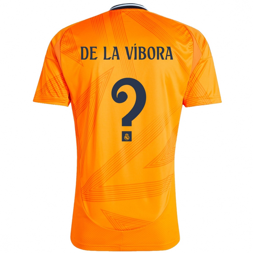 Niño Fútbol Camiseta David De La Víbora #0 Naranja 2ª Equipación 2024/25 Argentina