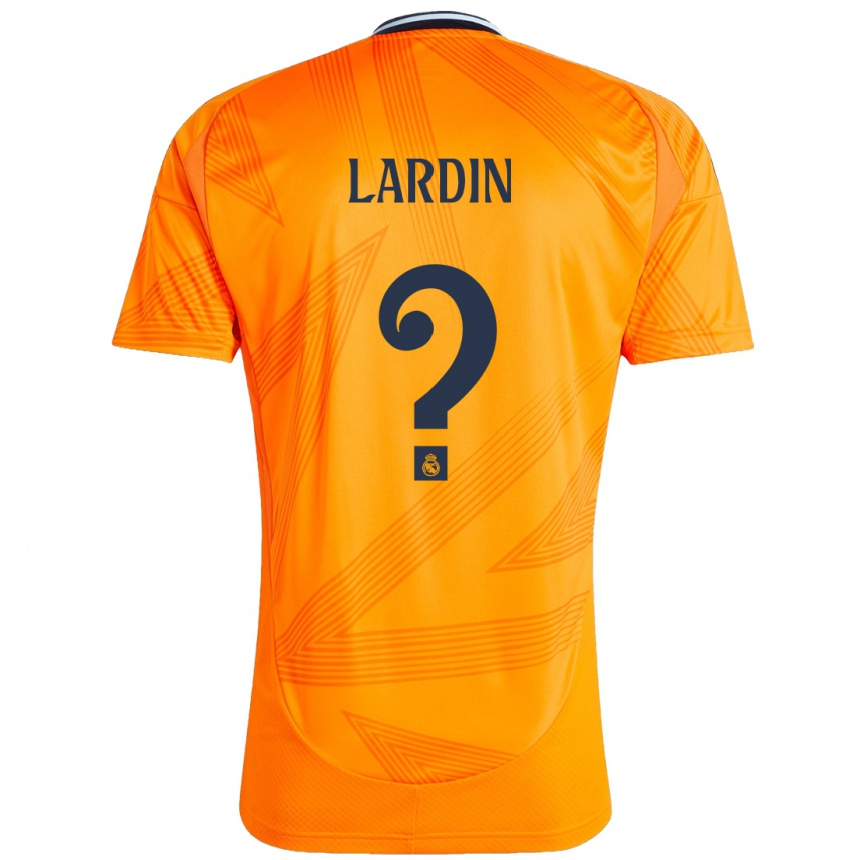 Niño Fútbol Camiseta Carlos Lardin #0 Naranja 2ª Equipación 2024/25 Argentina